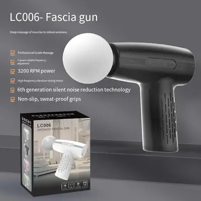 Mini Portable Fascia Gun Electric Massage Gun Massager For Body Neck Back Deep • $8.79