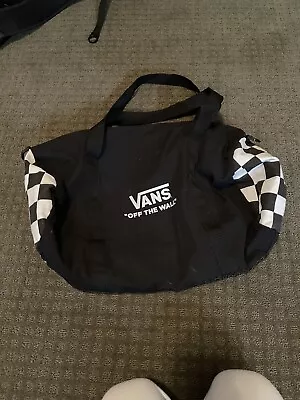 Vans Black And White Checkered Duffle Bag • $17