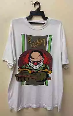 $21.84 • Buy RARE Vintage 90s #Korn 1996 Band T Shirt White Short Sleeve Shirt Classic H2097