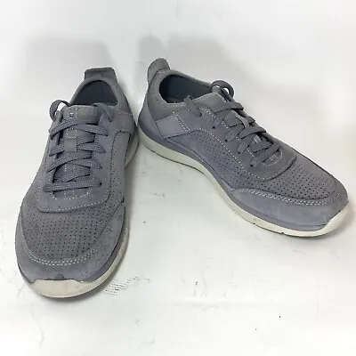 Ryka Elle Womens 7 M Gray Comfort Walking Shoes Suede Neoprene Lightweight Mesh • $17.99