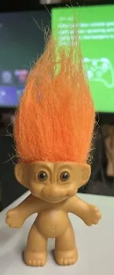 Vintage Russ Troll Doll With Orange Hair Brown Eyes - No Clothes 3 In! • $1.99