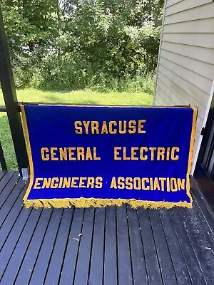 Vintage Antique General Electric Syracuse Large Banner Pennant  • $75