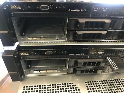 Dell PowerEdge R520 2x Xeon E5-2420 H710 IDRAC7 Dual 750W P/s DVD No Mem. • $125