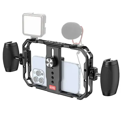 Cell Phone Stabilizer Rig Video Camera Cage Film For Recording With Handheld Kit • $46.99