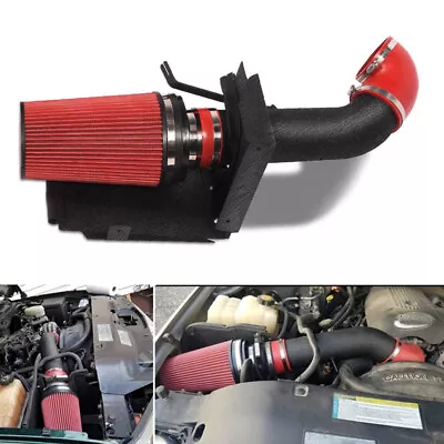 Black Cold Air Intake System Heat Shield + Filter For 99-06 Chevy GMC Silverado • $49.99