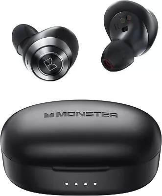 Monster Wireless Earbuds Fast ChargeBluetooth 5.0 In-Ear Stereo Built-in Mic • $39