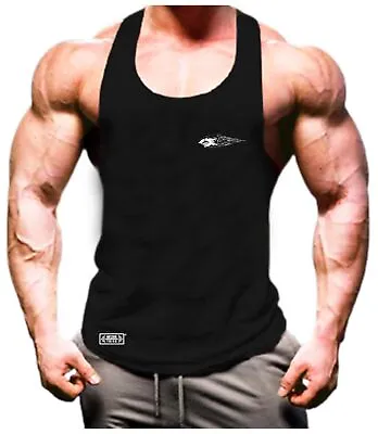 £6.99 • Buy Shark Vest Pocket Gym Clothing Bodybuilding Training Workout Boxing MMA Tank Top