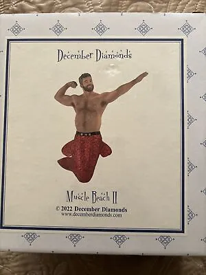 December Diamonds MUSCLE BEACH II Merman Ornament 2022 Collector's Box Brand New • $35