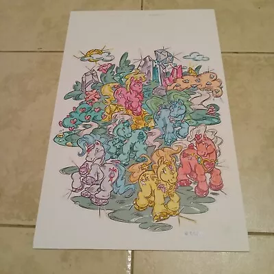1989 Magic Treasure Pony Original Art  My Little Pony  Super Rare. • $224.95