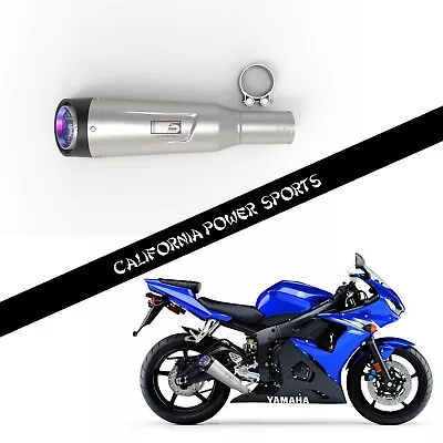 CPS SLIP ON PIPE MUFFLER EXHAUST FIT For Yamaha YZF R6 R6s 2003-2009 06 07 08 T1 • $149.99