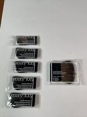 $15 • Buy Lot Of  1 Mary Kay Compact Powder Brush & 5 Compact Cheek Brushes/ New/ Read