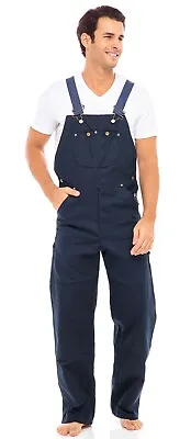 Men's Duck Bib And Brace Decorators Overalls Heavy Duty Work Dungarees Unlined • $38.47