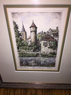 Original Radierung Wertheim Signed Professionally Framed • $49.99