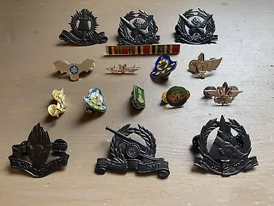 Lot Of 17 Israel IDF Army Pins Badges Collectible ZAHAL Military • $40