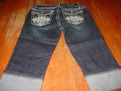  Girls Size 10 LA Idol  Embellished Capri Jeans      NWT  • $30