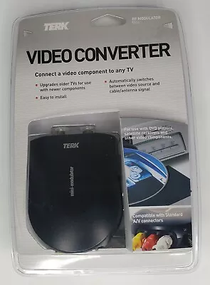 Terk Mini RF Modulator Compact Switch TV Audiovox Video Converter - NEW! • $8.49