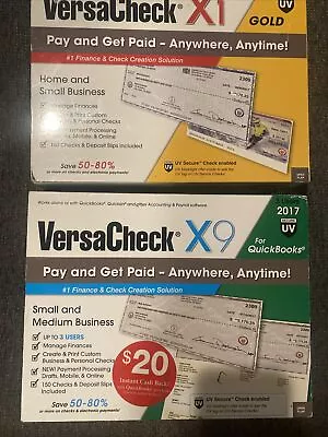 VersaCheck X9 2017 For Quickbooks - 3 User License + Versa Check X1 Gold Bundle • $159.99