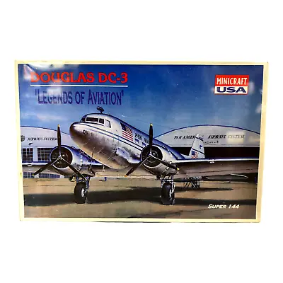 Douglas DC-3 Legends Of Aviation 1:144 Minicraft USA 4434 Model Kit Sealed • $23.97
