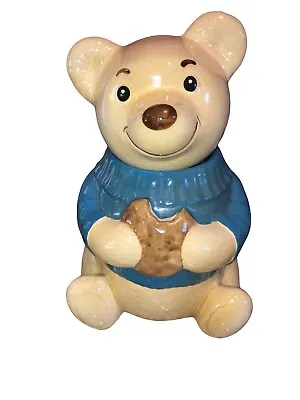 Metlox Calif USA Bear In Blue Sweater Cookie Jar 🍪🍪🍪🍪🍪🍪 • $12.99