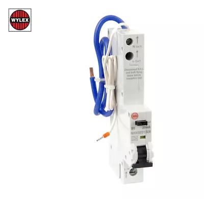 £22 • Buy WYLEX 6 AMP 30 MA 6 KA TYPE B RCBO NHXSBS1B06