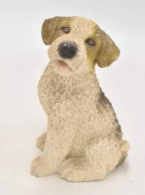 Vintage Jack Russell Terrier Dog Figurine Statue Ornament Decorative Ceramic • £14.95