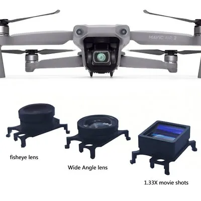 $26.21 • Buy For DJI Mavic Air 2 Drone Star Wide-angle Fisheye Lens 1.33X Movie Lens Filter