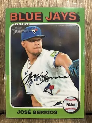 JOSE BERRIOS 2024 Topps Heritage CHROME #468 465/999 TORONTO BLUE JAYS • $6.99