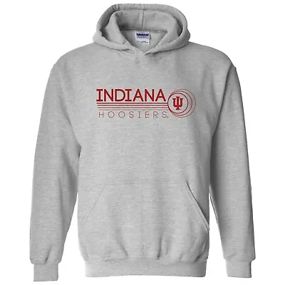 Indiana Hoosiers Logo Ping Hoodie - Team Color College University - Sport Grey • $49.99