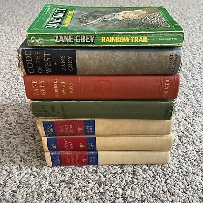 Zane Grey  Lot Of 7 Books Western Cowboy Collectible • $19.99