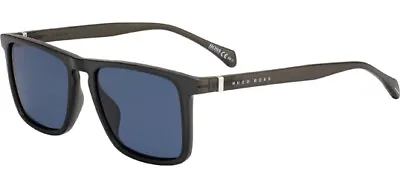 $54.99 • Buy Hugo Boss Men's Matte Grey Pattern Slim Square Sunglasses B1082S 026K Slovenia