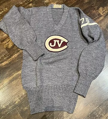 Vintage 1976 Junior Varsity Wool Sweater • $40