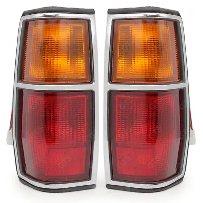 For Nissan/Datsun 720 4WD SD23 D23 1982 84 Tail Light Rear Lamp Chrome Pair • $224.50