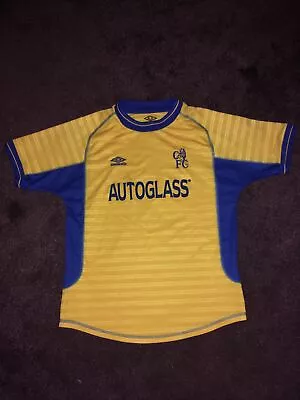 Chelsea FC Autoglass Umbro Football Top (Children’s) 1997-2001 • £30