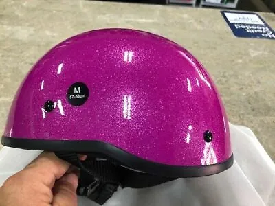 Crazy Al's SOA Smallest Lightest DOT Beanie Helmet Pink Metallic Flake ALL SIZES • $119.99