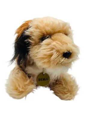 Vintage Dakin BENJI Mulberry Square Plush Dog With Name Tag 1982 Stuffed Animal • $14.99