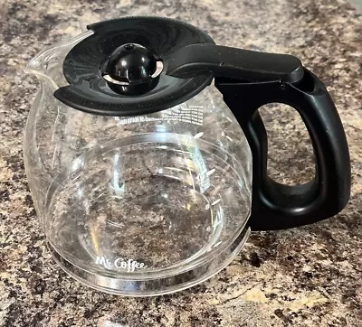 Mr. Coffee 12 Cup Replacement Glass Carafe Black Coffee Pot Excellent Condition • $5.99