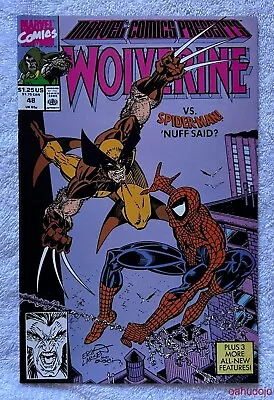 Marvel COMICS PRESENTS #48 WOLVERINE Life's End Part 1:  Fist Fight  1990 NM* • $1.99