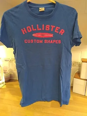 Hollister Mens Boys Short Sleeve Top Size Small Blue Red SEE Pics.. • £1.99