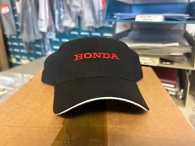 Honda Baseball Cap With Sandwich Trim Black/White (  ** Genuine Honda ** ) • £19.99