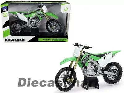  New Ray 1:12 2019 Kawaski KX 450F Motorcycle Dirt Bike Green Diecast 58103  • $11.99