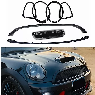 For Mini Cooper S R55 R56 R57 R58 R59 JCW 2007-14 Grill+Light+Hood Vent Trim • $176.62