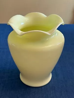 1930s McKee Custard Glass Seville Yellow Sarah Vase • $150