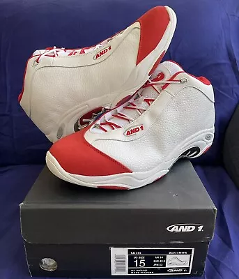 DS AND 1 Tai Chi LX White Red Sz 15 D1055MWR Basketball Vince Carter VC Retro • $159.95