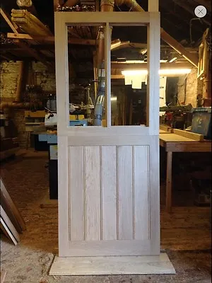 Exterior Front Door External Solid European Oak Hardwood Stable Door 2 Pane • £1060