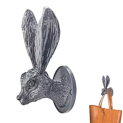 1pc Rabbit Wall HooksCast Iron Hare HooksVintage Brass Rabbit Hooks Decorativ... • $21.51