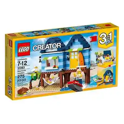 LEGO Beachside Vacation 31063 CREATOR 3-in-1  New Beach House Style • $49.99