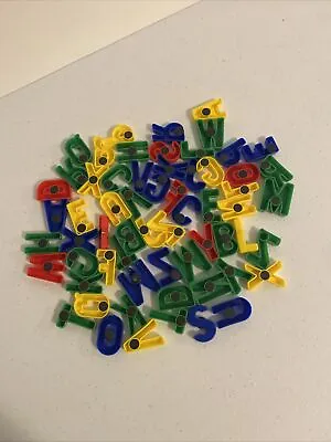 Lot Of 62 Magnetic Plastic ALPHABET Letter Toys 1-1/2” Each • $9.45