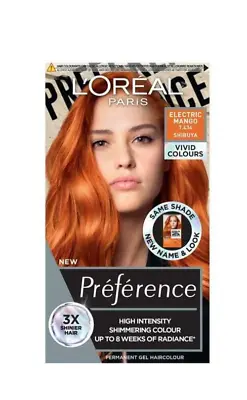 L'OREAL Hair Colourants Preference Vivids Electric Mango 7.46 • £7.99