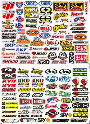 110 + Racing   Decals Stickers Drag Race  Nascar High Quality Vinyl FREE SHIP • $14