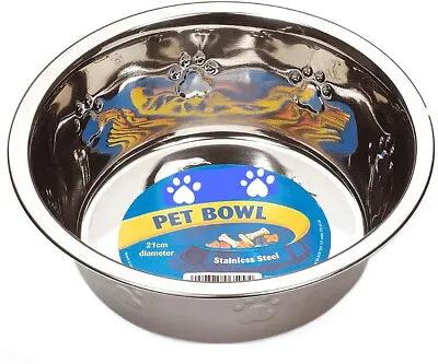 £4.95 • Buy 🔥Anti Slip Dog Puppy Pet Cat Feeding Bowl Stainless Steel Food Water Dish Metal